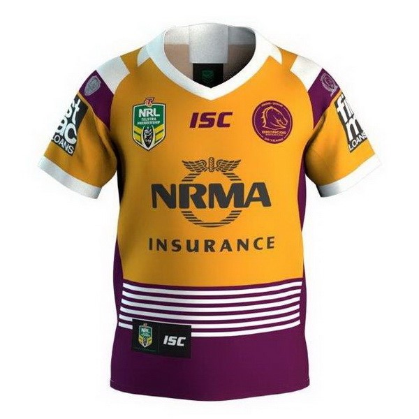 Tailandia Camiseta Brisbane Broncos 30th Amarillo